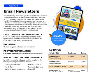 Email Newsletter Rate Card