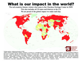 View CHC's Visitation Map of the World