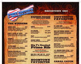 View Toby Keith's I Love This Bar & Grill Menu