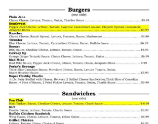 View Charlie's Sports Grill Menu, pg. 2