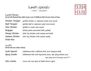 View Sushi House Menu