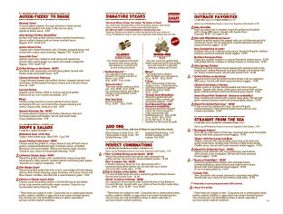 View Outback Steakhouse Menu