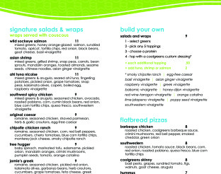 View Coolgreens Menu