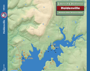 View Holdenville Lake Map