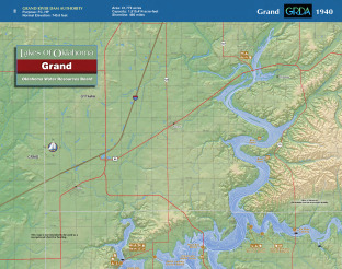 View Grand Lake O' The Cherokees Map