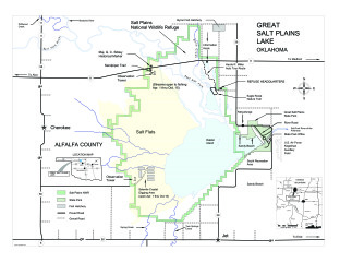 View Salt Plains National Wildlife Refuge Map