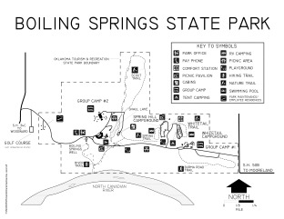 View Boiling Springs State Park Map