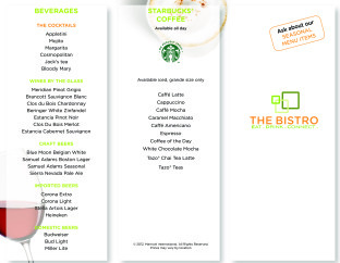 View Bistro at Atlas Life Menu