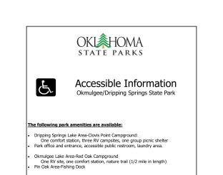 View Okmulgee & Dripping Springs ADA/Accessibility Information