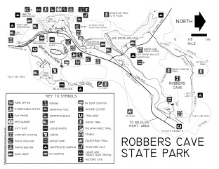 View Robbers Cave State Park Map
