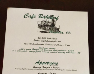 View Cafe Bahnhof Appetizer Menu