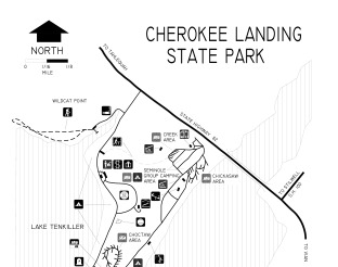 View Cherokee Landing State Park Map