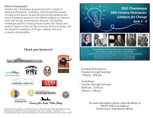 Preview of 2021 Chautauqua guide.