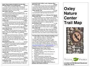 Read Oxley Nature Center Trail Descriptions