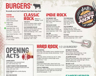 View S&B's Burger Joint - 9th St Menu