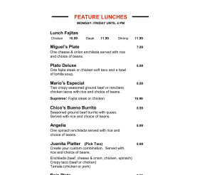View Mama Roja Lunch Menu