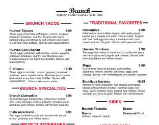 View Mama Roja Brunch Menu