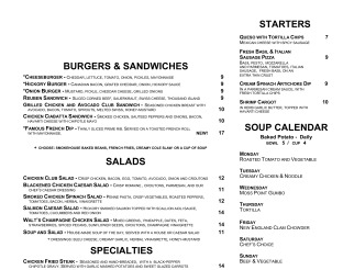 View Charleston's Menu