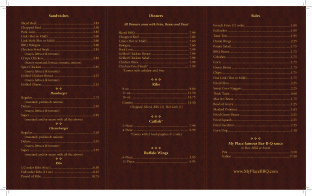 Preview of View My Place Bar-B-Q Menu