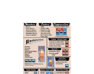 View Rocket Brothers Menu