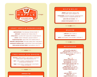 View Waffle Champion Menu