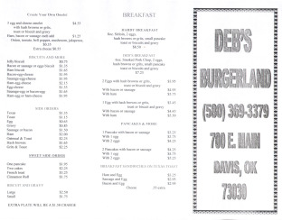 View the Burgerland Menu