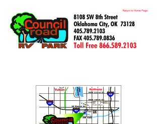 View Council Road RV Park Map